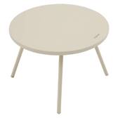 Conjunto de sala duo PAOPAO Bege / Argila 2 lugares - Aço tratado com epóxi, Tratamento antiferrugem reforçado, Poliéster Bege / Argila
