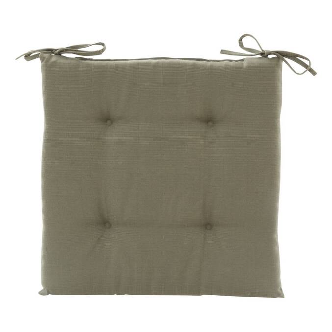 Almofada de cadeira KORAÏ Verde louro 40 x 40 cm - Poliéster Louro