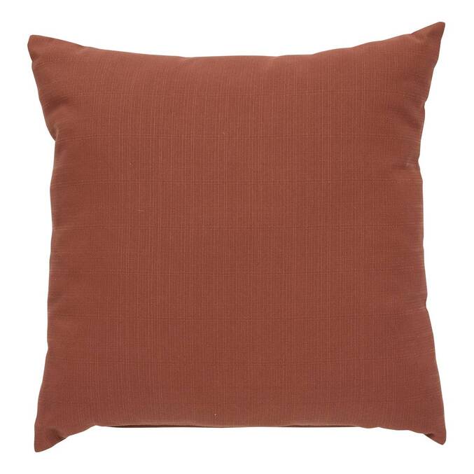 Almofada de exterior KORAÏ Mogno 40 x 40 cm - Poliéster Mogno