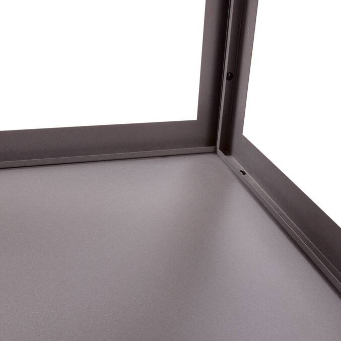 Módulo de canto para cozinha de verão OXYANA Grafite 110 x 60 x 60 cm - Aço galvanizado, Tratamento antiferrugem reforçado Grafite