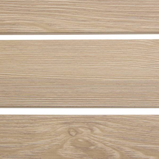 Mesa auxiliar de jardim quadrada ALLURE Linho / Mogno 44 x 44 x 55 cm - Aço, Alumínio, Tratamento anti-ferrugem Linho / Mogno