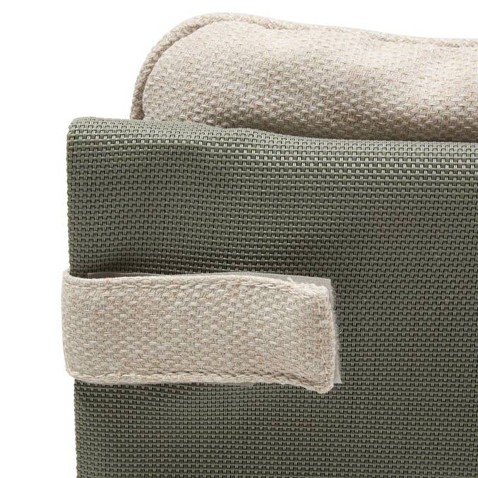 Poltrona relax de jardim LAMBINIO Bege / Verde louro Alumínio tratado com epóxi - Olefina3879