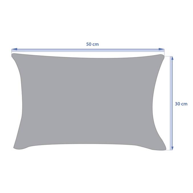 Almofada decorativa de exterior KORAÏ Mogno 30 x 50 cm - Poliéster Mogno