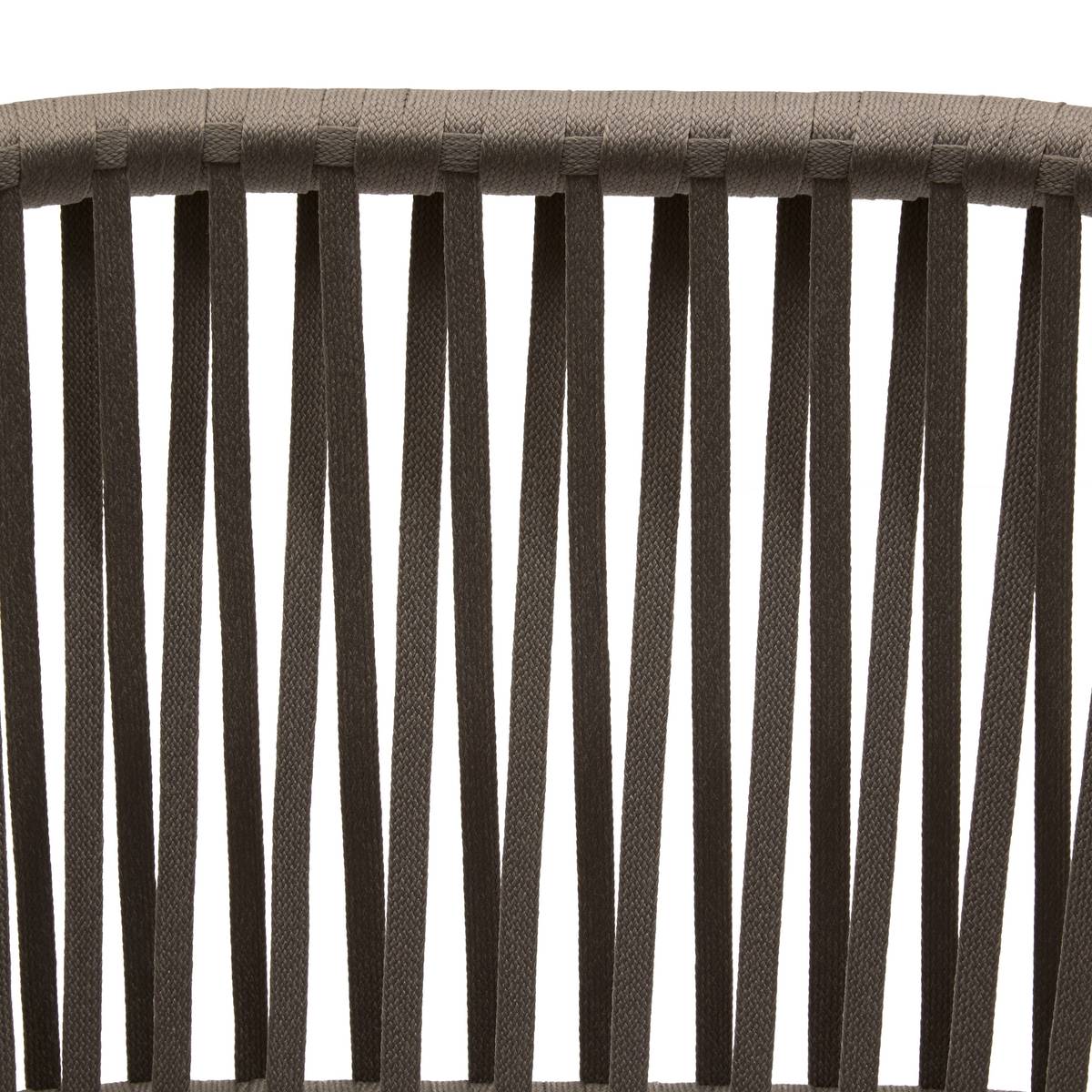 Conjunto de 2 poltronas de jardim ORIENGO Macchiato / Café Alumínio tratado com epóxi, Poliéster Macchiato / Café