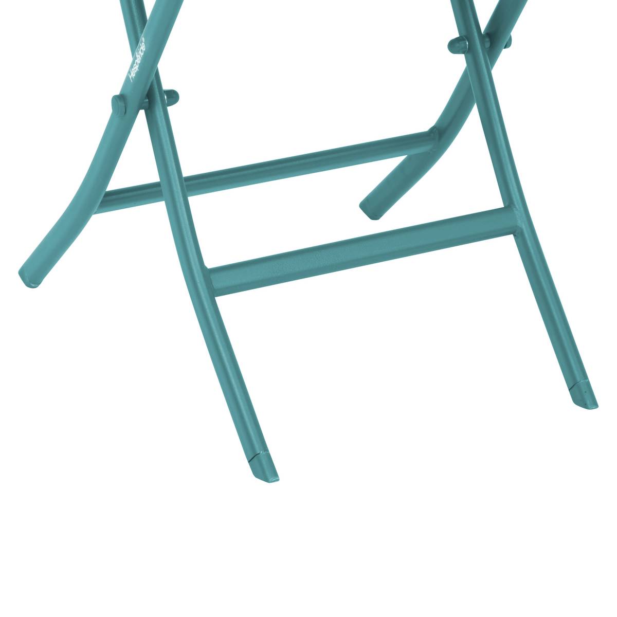 Mesa auxiliar de jardim dobrável quadrada GREENSBORO Verde opala 40 x 40 cm - Aço, Tratamento antiferrugem reforçado Verde opala