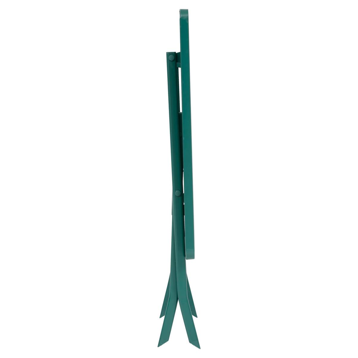 Mesa de varanda dobrável GREENSBORO Verde opala 2 lugares - Aço, Tratamento antiferrugem reforçado Verde opala