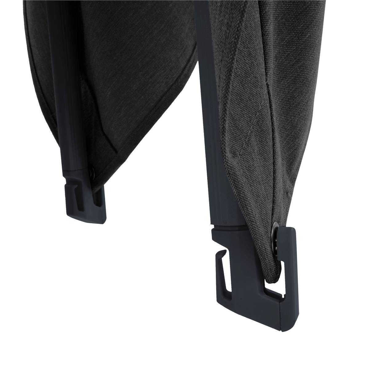 Guarda-sol lateral retangular inclinável MELHIA Antracite 4 x 3 m - Alumínio, Aço, Olefina Antracite