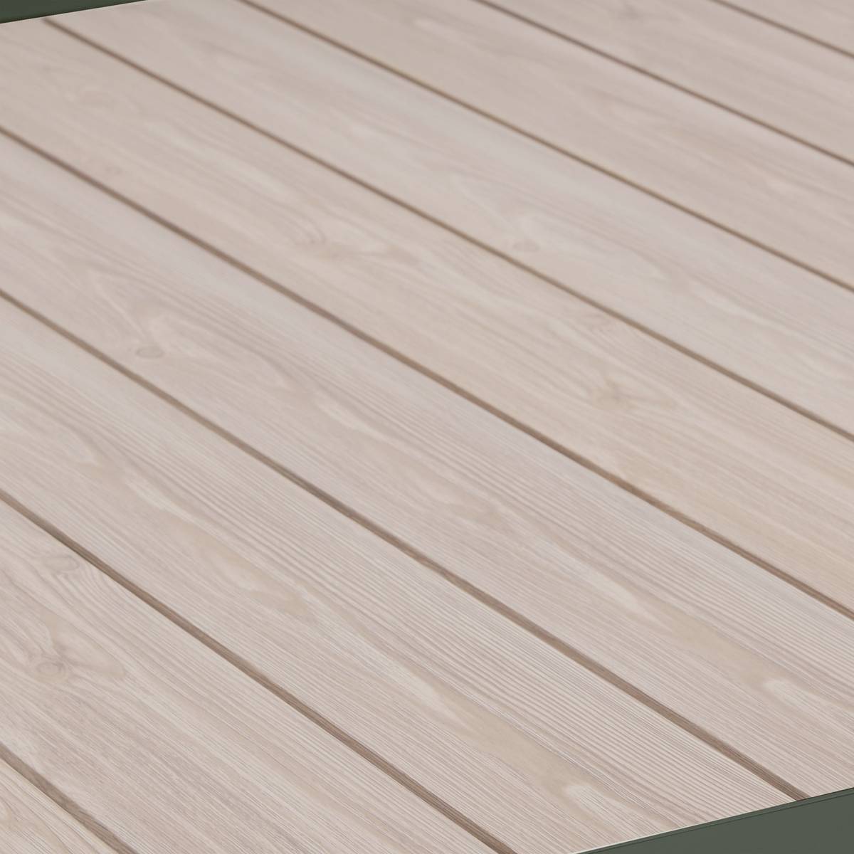 Mesa de jardim quadrada extensível ÉVASION Linho / Verde louro 12 lugares - Alumínio tratado com epóxi Linho / Louro