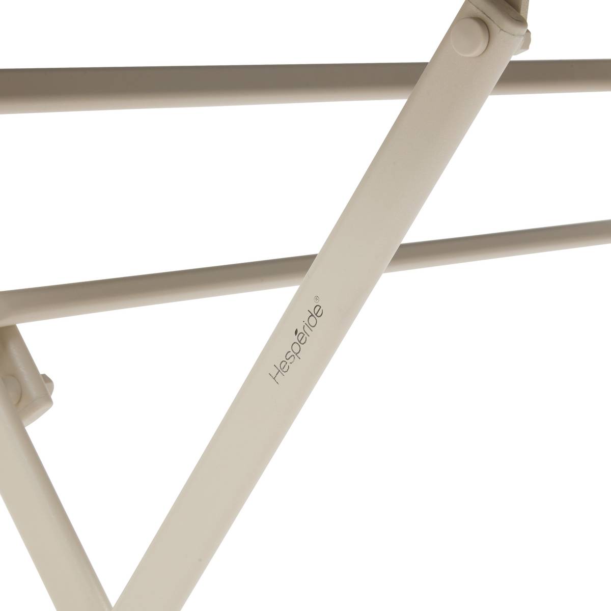 Mesa de jardim retangular dobrável AZUA Espelta / Argila 4 lugares - Alumínio tratado com epóxi, Vidro Espelta / Argila