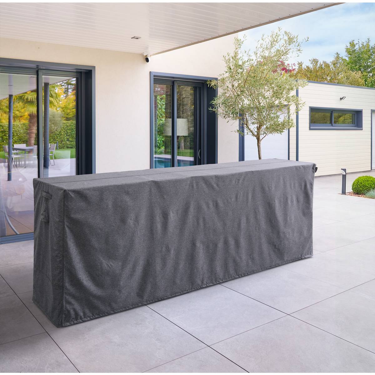 Capa de proteção HAMBO para Cozinha de Verão Cinza L 320 x 60 x 100 cm - Poliéster Cinza