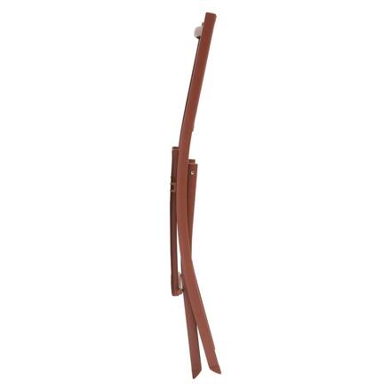 Conjunto de 4 cadeiras de jardim dobráveis ESSENTIA Mogno Aço tratado com epóxi, Alumínio tratado com epóxi, Texaline