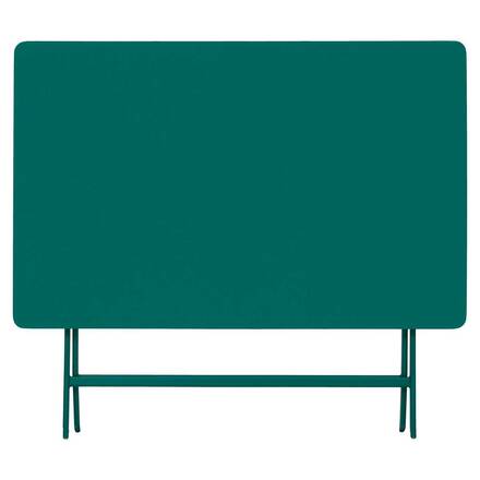 Mesa de varanda dobrável GREENSBORO Verde opala 4 lugares - Aço, Tratamento anti-ferrugem reforçado