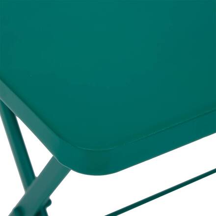 Mesa de varanda dobrável GREENSBORO Verde opala 4 lugares - Aço, Tratamento anti-ferrugem reforçado