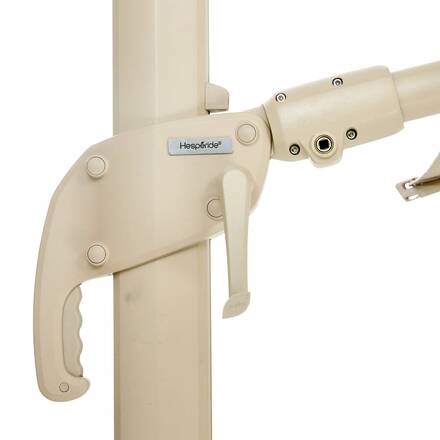 Guarda-sol lateral retangular inclinável MELHIA Argila 4 x 3 - Aço, Alumínio, Olefina
