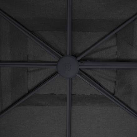 Guarda-sol lateral retangular inclinável MELHIA Antracite 4 x 3 m - Alumínio, Aço, Olefina