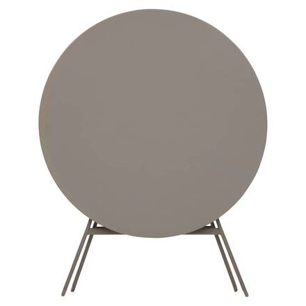 Mesa de varanda dobrável GREENSBORO Café 4 lugares - Aço, Tratamento anti-ferrugem reforçado