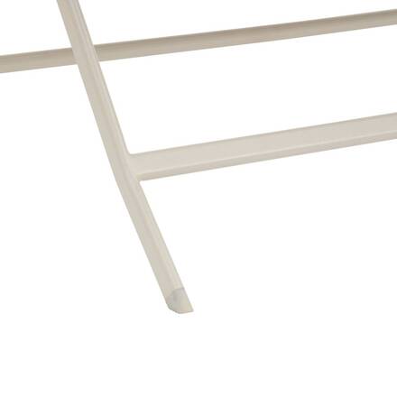 Mesa de jardim retangular dobrável AZUA Espelta / Argila 6 lugares - Alumínio tratado com epóxi, Vidro