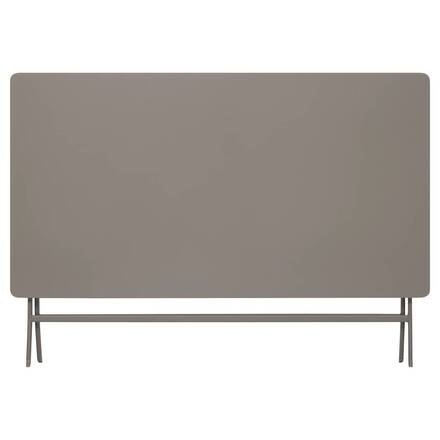 Mesa de varanda dobrável GREENSBORO Café 6 lugares - Aço, Tratamento anti-ferrugem reforçado