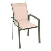 Poltrona de jardim AXANT Linho / Verde louro Alumínio tratado com epóxi, Texaline Linho / Louro