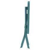 Mesa auxiliar de jardim dobrável quadrada GREENSBORO Verde opala 40 x 40 cm - Aço, Tratamento antiferrugem reforçado Verde opala