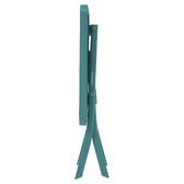 Mesa auxiliar de jardim dobrável quadrada GREENSBORO Verde opala 40 x 40 cm - Aço, Tratamento antiferrugem reforçado Verde opala
