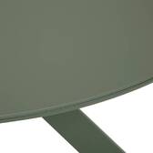 Mesa de jardim redonda ORYON Verde louro 6 lugares - Alumínio tratado com epóxi, Vidro Louro