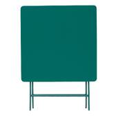 Mesa de varanda dobrável GREENSBORO Verde opala 2 lugares - Aço, Tratamento antiferrugem reforçado Verde opala