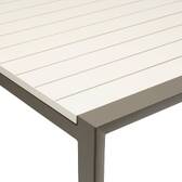 Mesa de jardim retangular extensível LUZANE Argila / Café 12 lugares - Alumínio Argila / Café