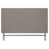 Mesa de varanda dobrável GREENSBORO Café 6 lugares - Aço, Tratamento anti-ferrugem reforçado Café