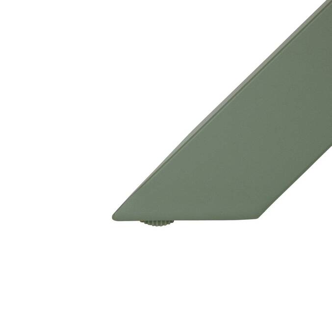 Mesa de jardim redonda ORYON Verde louro 6 lugares - Alumínio tratado com epóxi, Vidro Louro