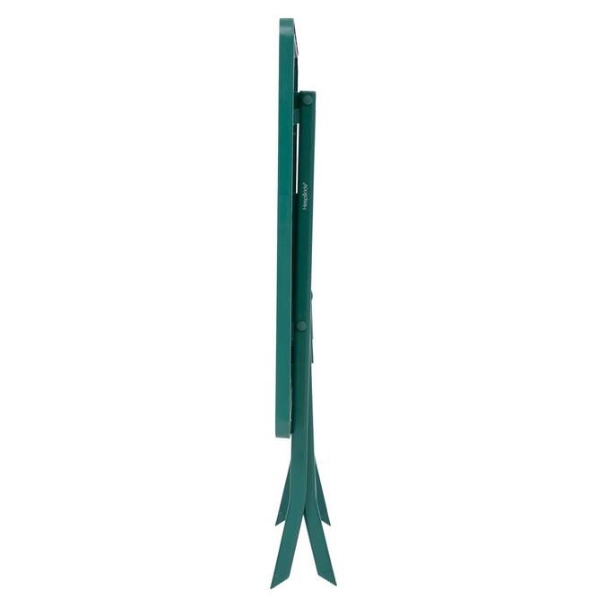 Mesa de varanda dobrável GREENSBORO Verde opala 4 lugares - Aço, Tratamento anti-ferrugem reforçado Verde opala