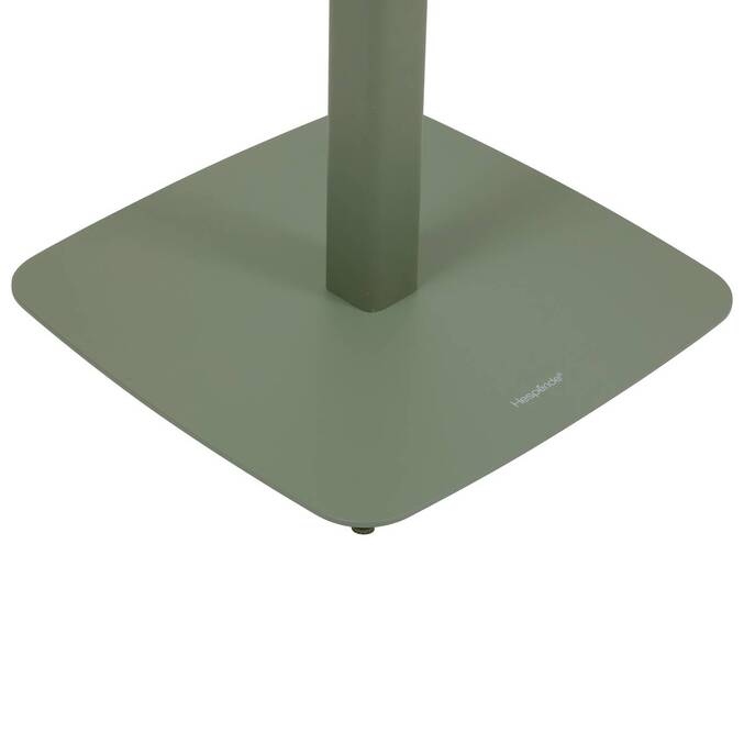 Mesa alta de jardim quadrada ALEGORIA Verde louro 2 lugares - Aço com tratamento epóxi, tratamento antiferrugem reforçado Louro