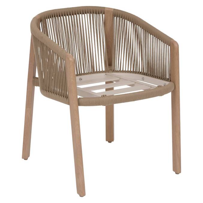 Poltrona de jardim NELORA Mel / Honey Alumínio tratado com epóxi, Poliéster reciclado Mel / Mel