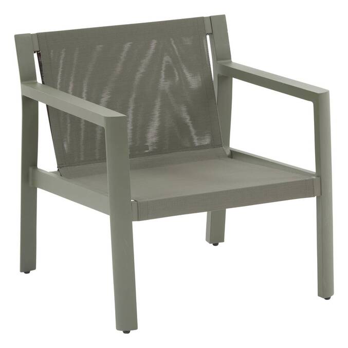 Conjunto de jardim FLOVIA Verde louro 4 lugares - Alumínio tratado com epóxi, Texaline Louro