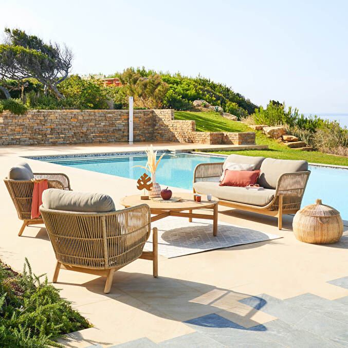 Conjunto de jardim DEONA Savana 4 lugares - Acácia certificada FSC® Acácia