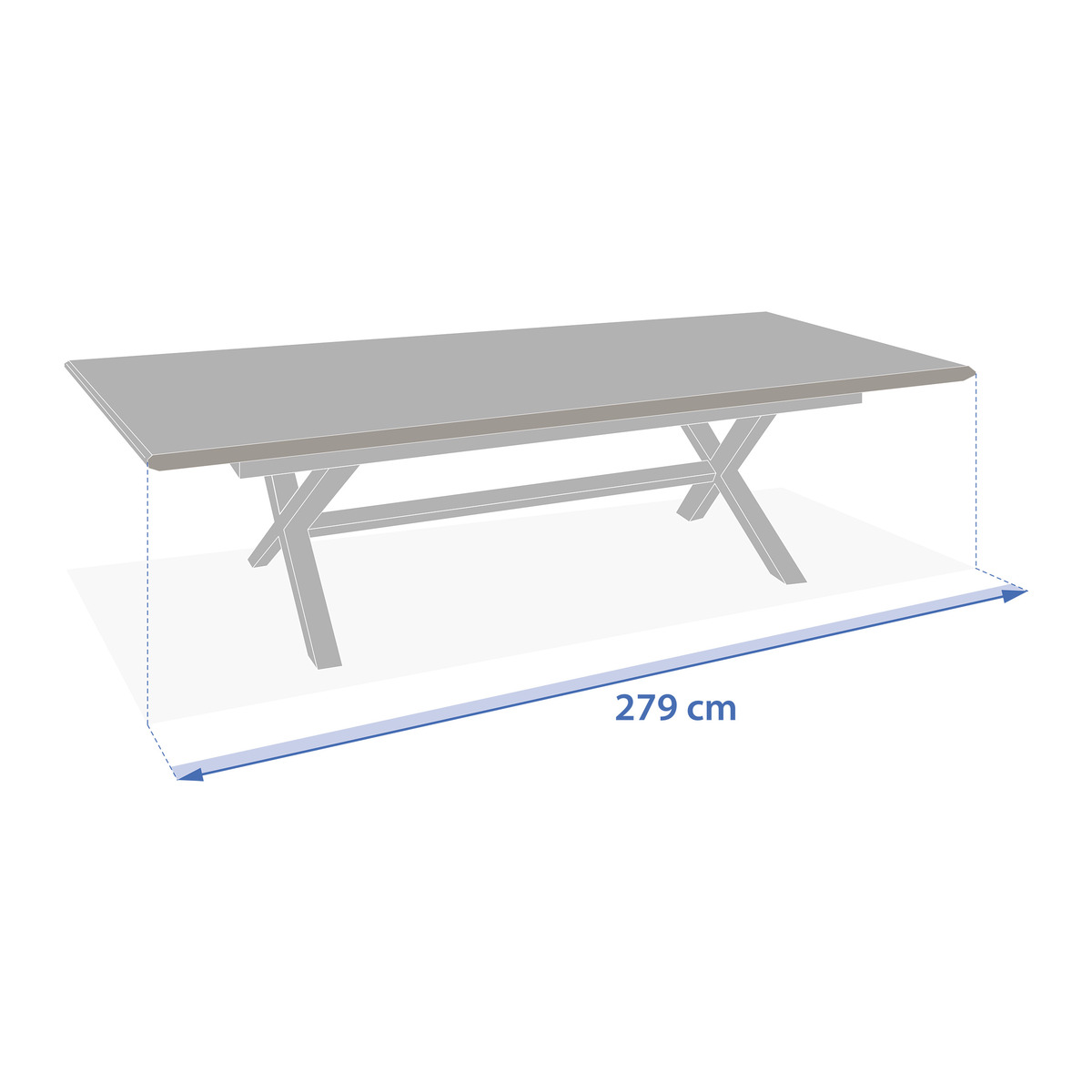Conjunto de mesa de jardim extensível AXIOME Efeito teca Noz + 10 poltronas DIESE Grafite 10 lugares - Alumínio tratado com epóxi, ECP Teca / Grafite