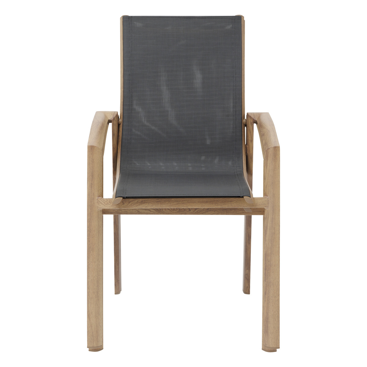 Conjunto de mesa de jardim extensível AXIOME Mel & Grafite + 10 poltronas empilháveis AXANT 10 lugares - Alumínio tratado com epóxi, ECP Mel / Grafite