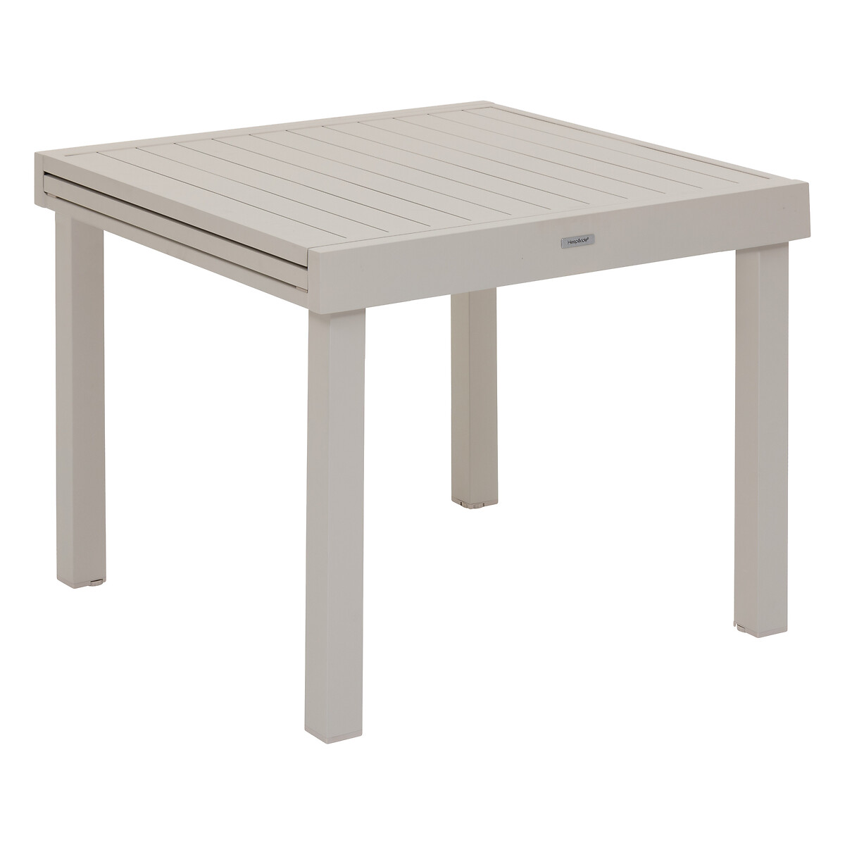 Conjunto de mesa de jardim extensível + 8 poltronas empilháveis PIAZZA Argila 8 lugares - Alumínio, ECP Argila