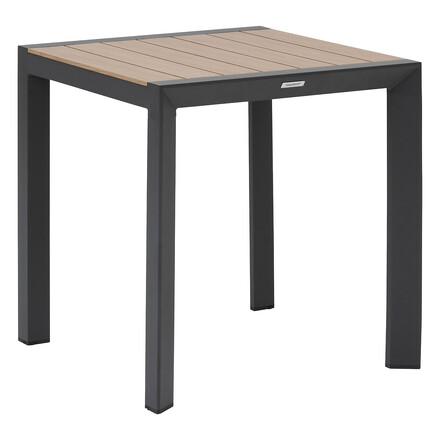 Conjunto de mesa de jardim ÉVASION Mel & Grafite + 2 cadeiras empilháveis ESSENTIA 2 lugares - Alumínio tratado com epóxi