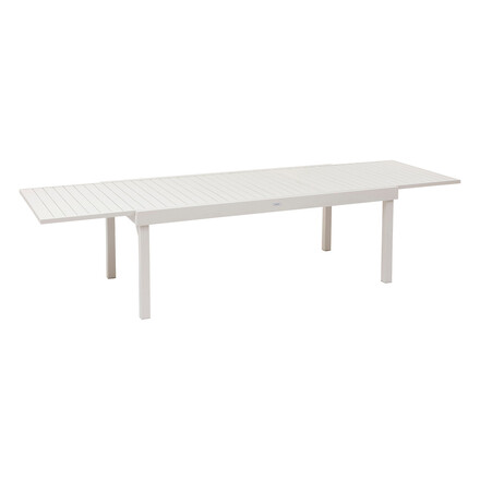 Conjunto de mesa de jardim extensível + 12 poltronas empilháveis PIAZZA Argila 12 lugares - Alumínio, ECP