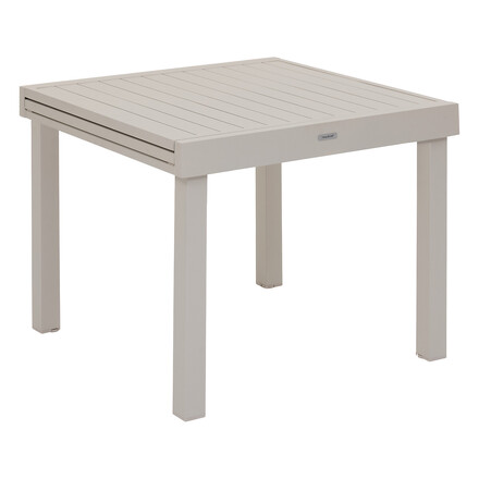 Conjunto de mesa de jardim extensível + 8 poltronas empilháveis PIAZZA Argila 8 lugares - Alumínio, ECP