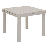 Conjunto de mesa de jardim extensível + 8 poltronas empilháveis PIAZZA Argila 8 lugares - Alumínio, ECP Argila
