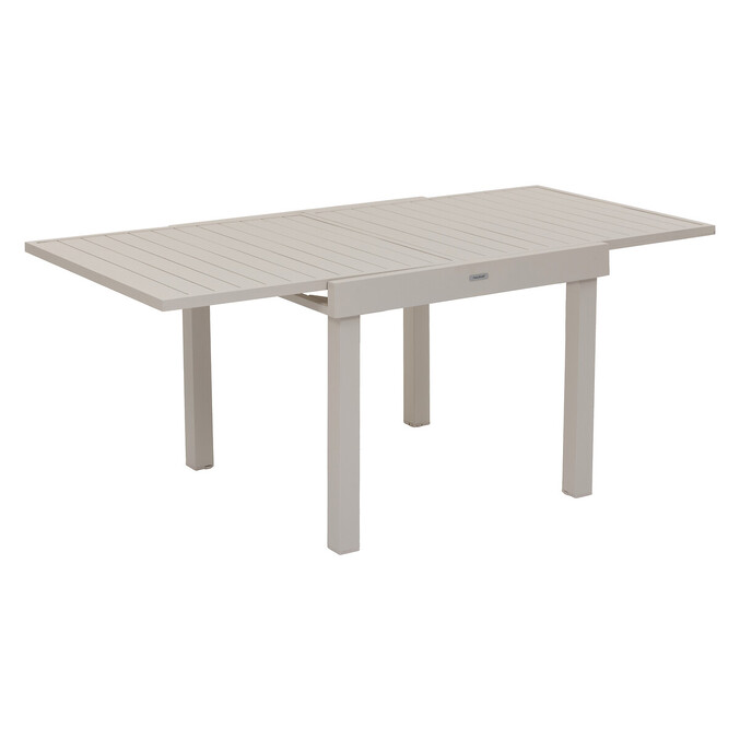 Conjunto de mesa de jardim extensível + 8 poltronas empilháveis PIAZZA Argila 8 lugares - Alumínio, ECP Argila