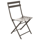 Conjunto de mesa de jardim dobrável retangular + 4 cadeiras GREENSBORO Fava-tonca 4 lugares - Aço tratado com epóxi, Tratamento antiferrugem reforçado Tonka