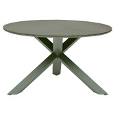 Conjunto de mesa de jardim + 6 poltronas ORYON Loureiro 6 lugares - Alumínio tratado com epóxi, Vidro Louro