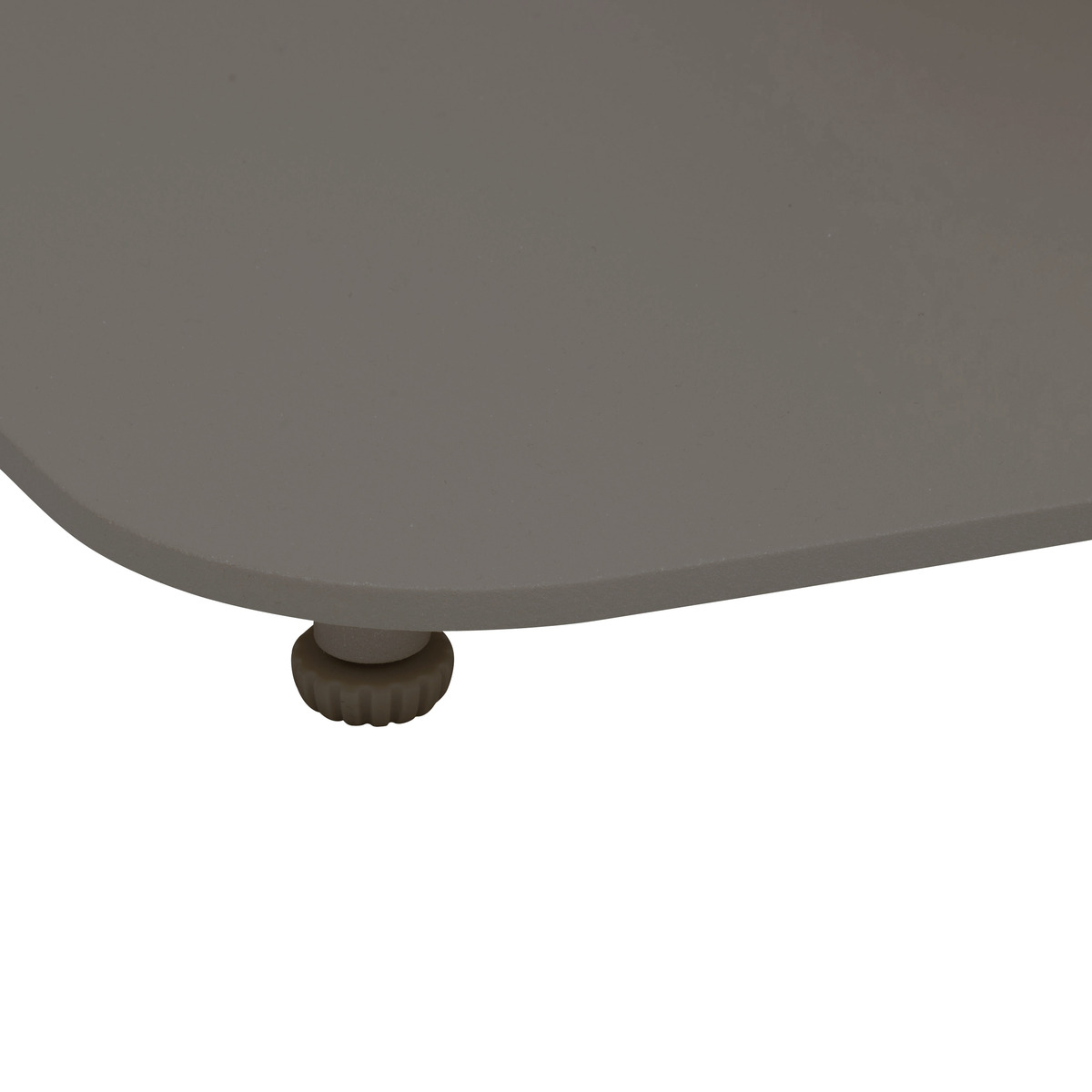 Conjunto de mesa de jardim quadrada + 2 cadeiras ALEGORIA Café 2 lugares - Aço, Tratamento antiferrugem reforçado Café