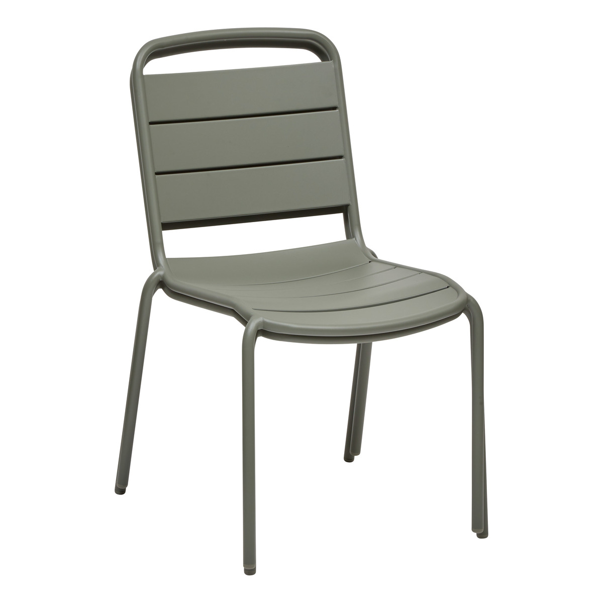 Conjunto de mesa de jardim quadrada + 2 cadeiras ALEGORIA Loureiro 2 lugares - Aço, Tratamento antiferrugem reforçado Louro
