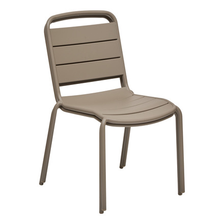 Conjunto de mesa de jardim quadrada + 2 cadeiras ALEGORIA Café 2 lugares - Aço, Tratamento antiferrugem reforçado