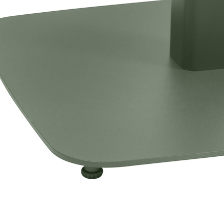 Conjunto de mesa de jardim quadrada + 2 cadeiras ALEGORIA Loureiro 2 lugares - Aço, Tratamento antiferrugem reforçado